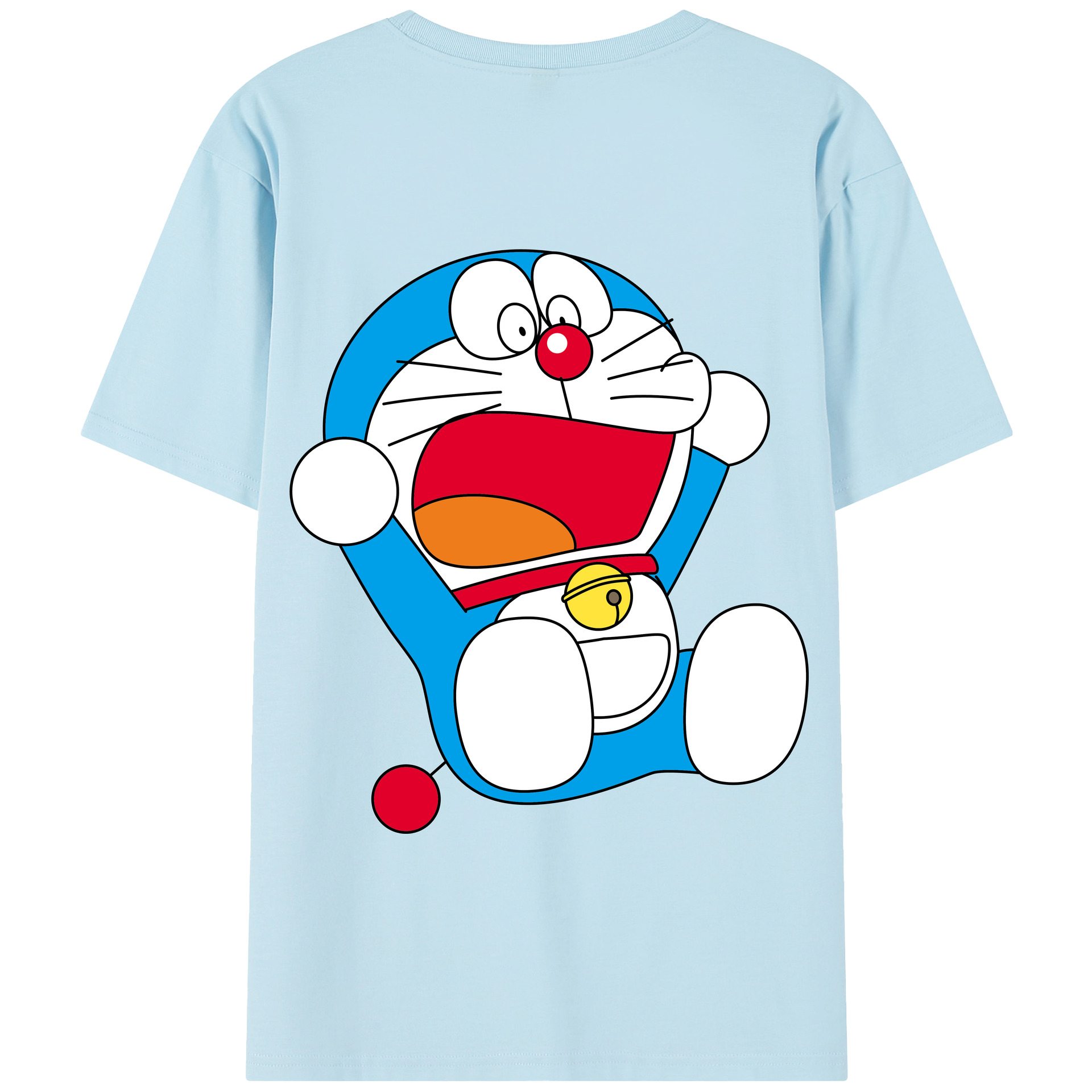 （画像用） ドラえもん Doraemon 綿100％半袖Tシャツ（背面プリント）
